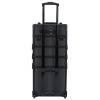 4-IN-1 Beauty Travel Box Professional Makeup Train Case Rolling Cosmetic Trolley