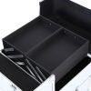 4-in-1 Rolling Makeup Case Aluminum Salon Cosmetic Train Trolley Organizer