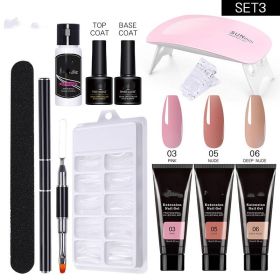 15ml Nail Art Extended Glue Set Phototherapy Gel (Option: ElevenPieceSet03)