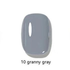 Micro Glue Non-peeling Nail Polish Baking-free Quick-drying Nail Color Blue Gray 14ml (Option: 10)