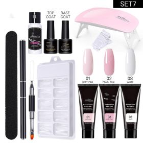 15ml Nail Art Extended Glue Set Phototherapy Gel (Option: ElevenPieceSet07)