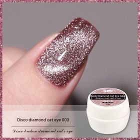 Reflective Diamond In The Debris Glue Cat Eye Gel Polish Nail Art (Option: Cat's Eye 003)