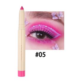Cosmetic Eyeliner Gel Pen Lying Silkworm Mermaid Eye Shadow Pen Dual-use (Option: 05color)