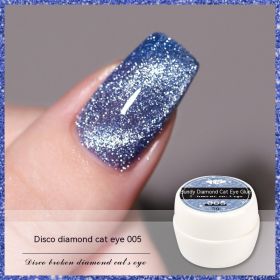 Reflective Diamond In The Debris Glue Cat Eye Gel Polish Nail Art (Option: Cat's Eye 005)